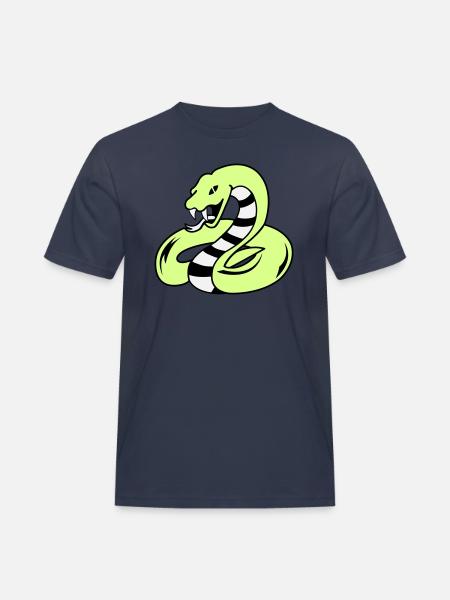 snake 02 - Men's Workwear T-Shirt - navy