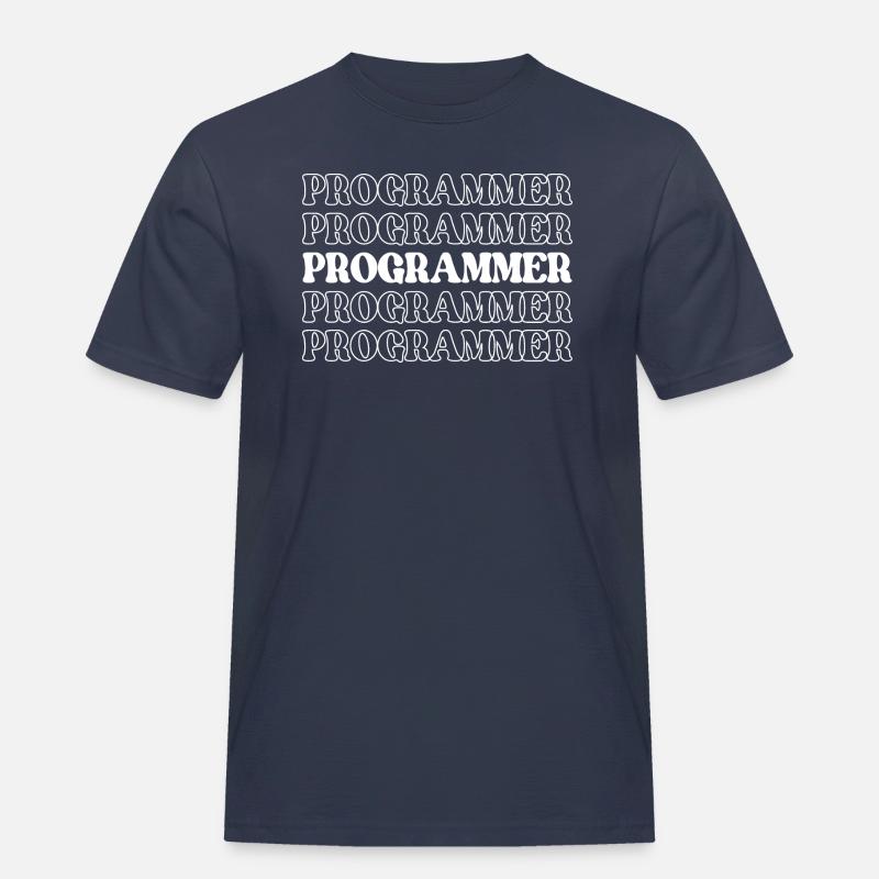 Programmierer, Programmierer, Entwickler, Programmierer, Software-Ingenieur - Männer Workwear T-Shirt - Navy