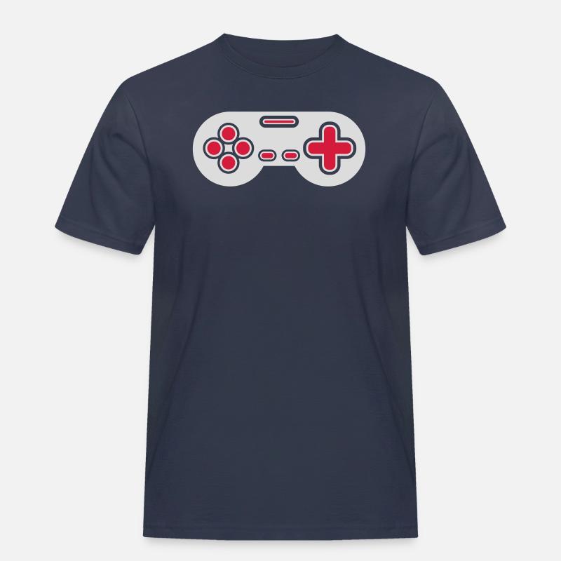 Conception Retro Gamer Controller - T-shirt Workwear homme - bleu marine