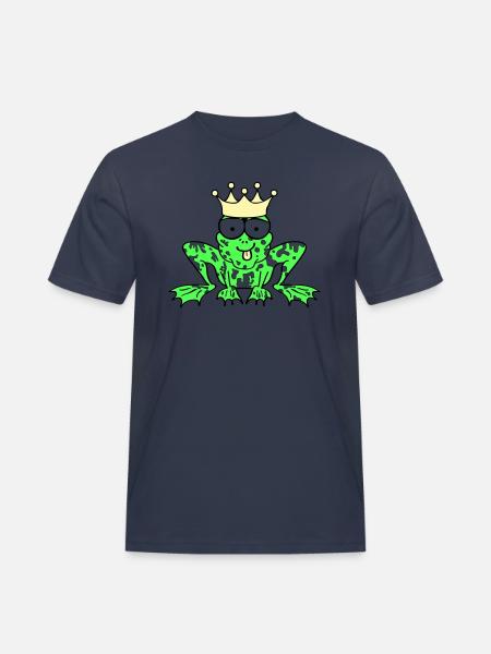 Prince Charming Frog King - Men's Workwear T-Shirt - navy