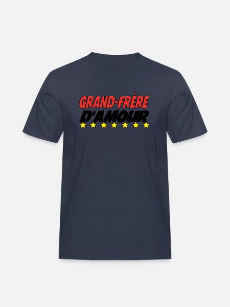 Grand Frère d'amour - T-shirt Workwear homme - bleu marine
