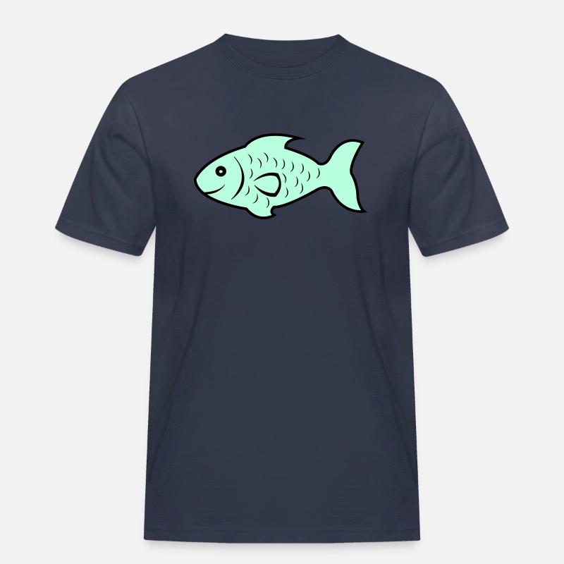 fish1 - Männer Workwear T-Shirt - Navy