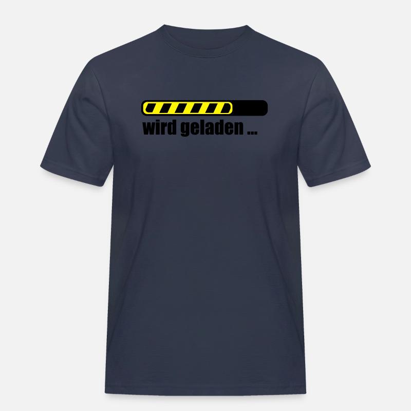 Ladebalken PC loading Computer Download - Männer Workwear T-Shirt - Navy