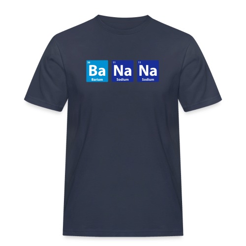 Periodic Table: BaNaNa - Arbets-T-shirt herr