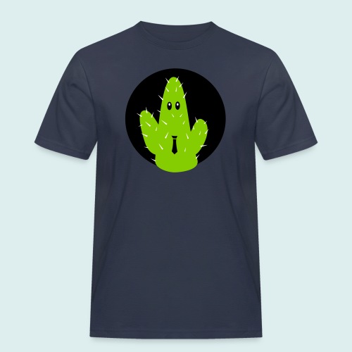 cactus tie - Mannen Workwear T-shirt
