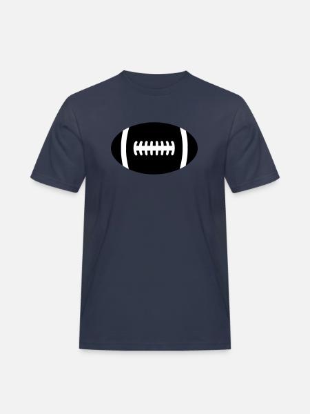 rugby ball - Men's Workwear T-Shirt - navy