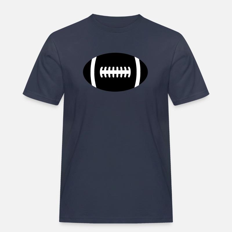Rugbyball - Männer Workwear T-Shirt - Navy