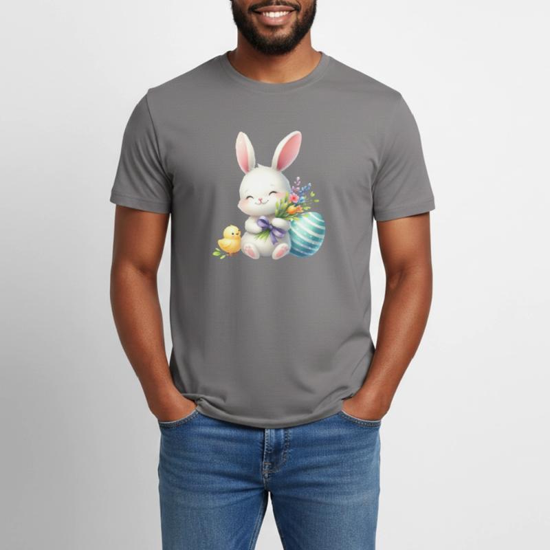 Easter Easter Bunny Easter Eve Easter Sunday Easter Egg Spring Men's Workwear T-Shirt