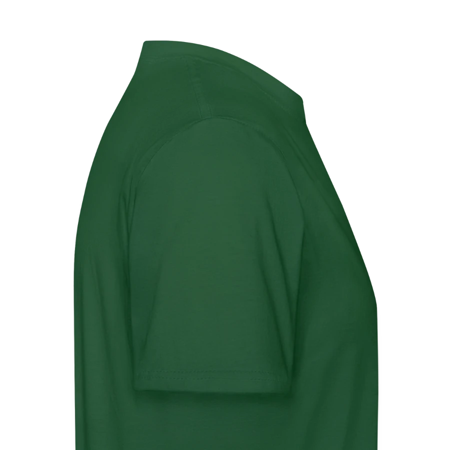 Pisa badge on a men's workwear t-shirt, bottle green, right
