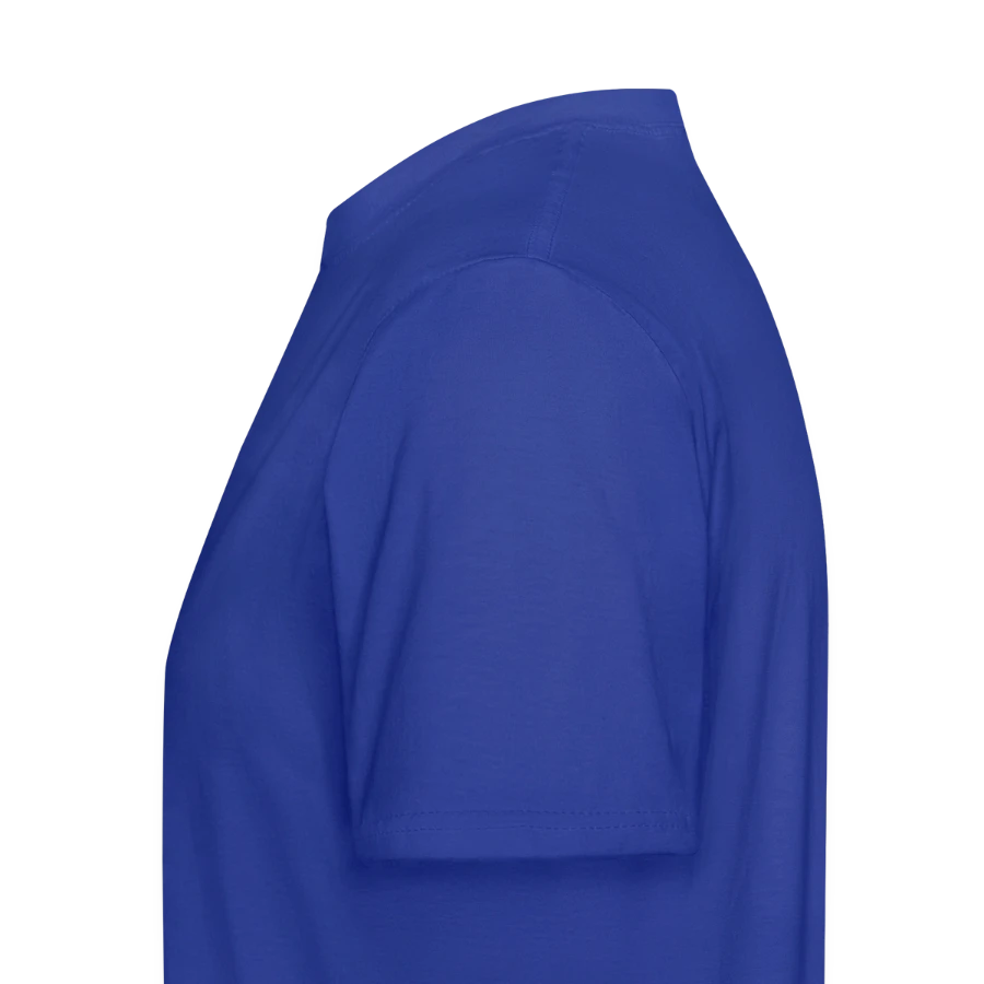 Pisa badge on a men's workwear t-shirt, royal blue, left