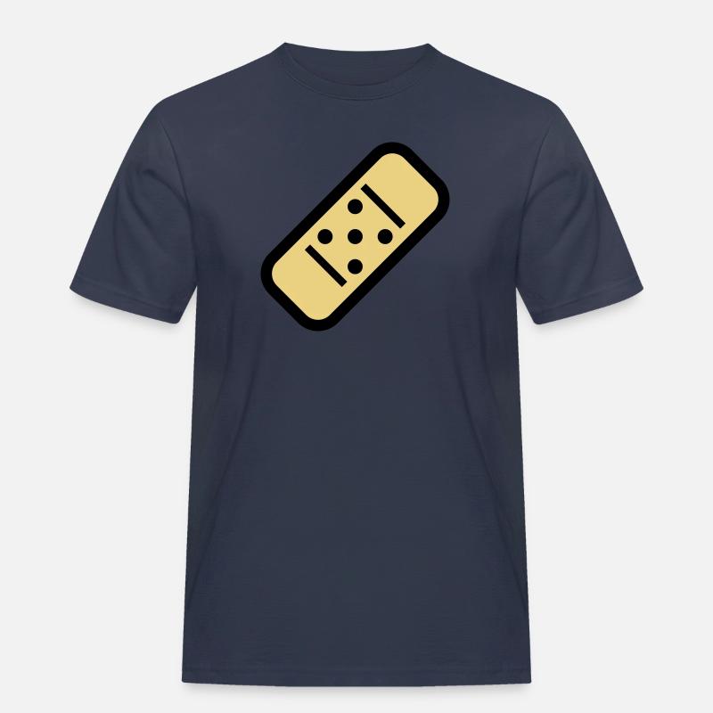 Comic Pflaster - Männer Workwear T-Shirt - Navy