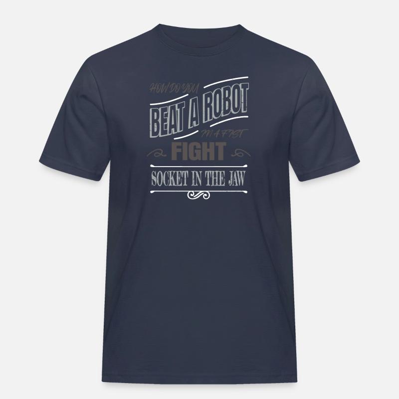 robotics engineering artificial intelligence - Männer Workwear T-Shirt - Navy