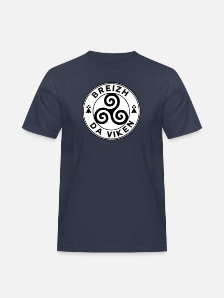 Breizh da viken 3 - T-shirt Workwear homme - bleu marine