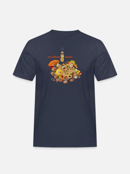 Peanuts! - Männer Workwear T-Shirt - Navy