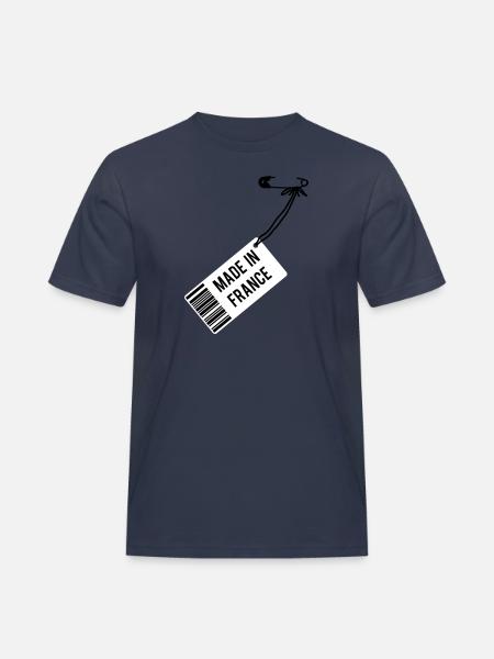 Made in France - Men's Workwear T-Shirt - navy