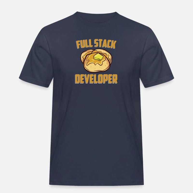 Full Stack Developer - Computer-Software-Programm - Männer Workwear T-Shirt - Navy