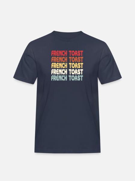 French Toast lettering - Men's Workwear T-Shirt - navy