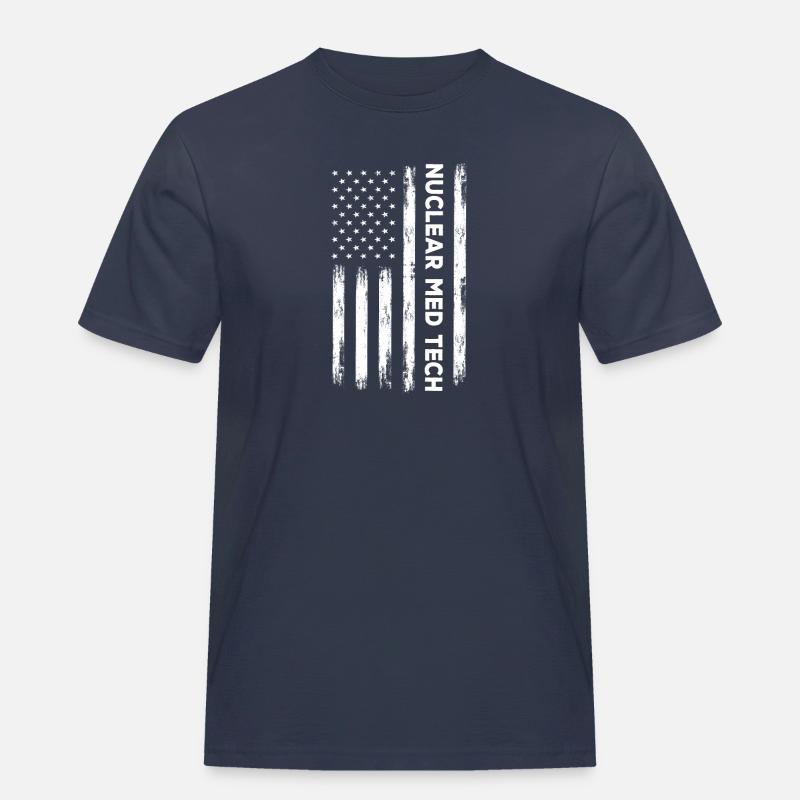 NuklearAmerican Nuclear Med Tech - Männer Workwear T-Shirt - Navy