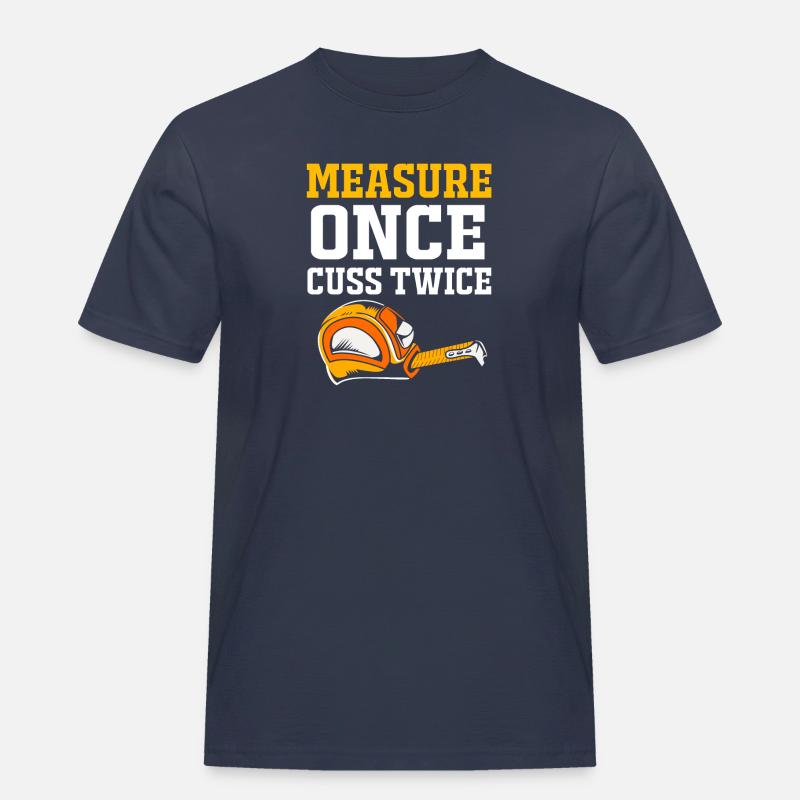 Construction worker construction site - Men's Workwear T-Shirt - navy