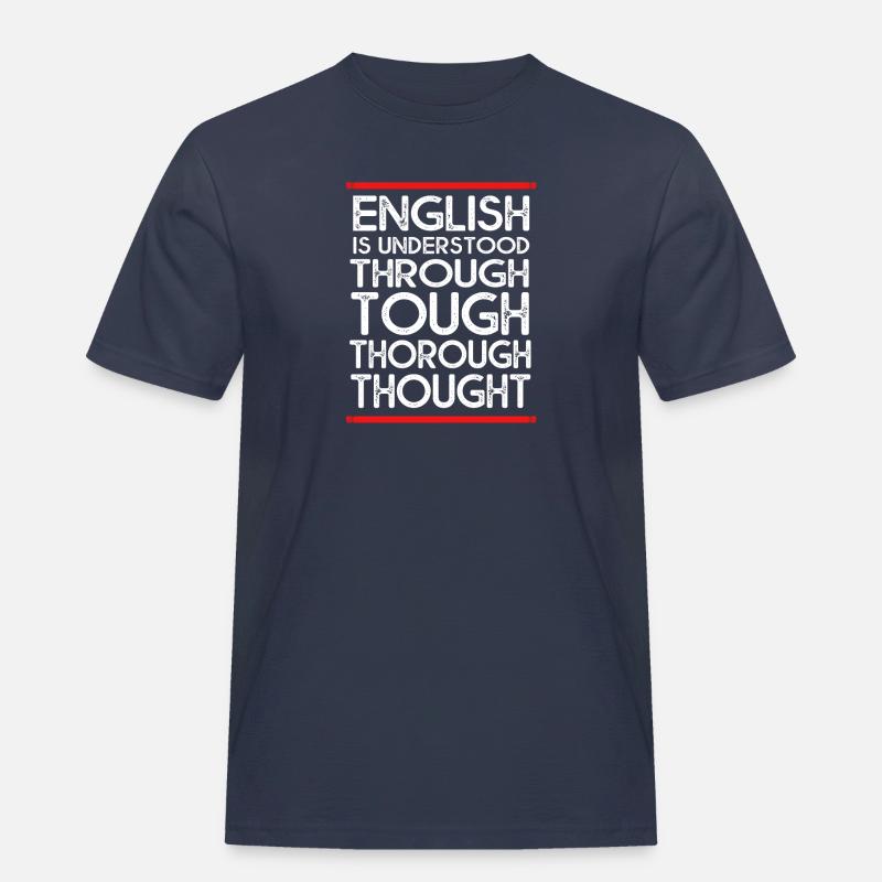 Englischlehrerin Englisch Lehrer - Männer Workwear T-Shirt - Navy