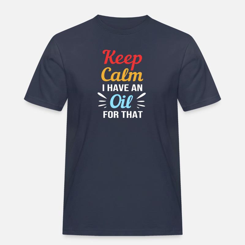 Ätherisches Öl - Männer Workwear T-Shirt - Navy
