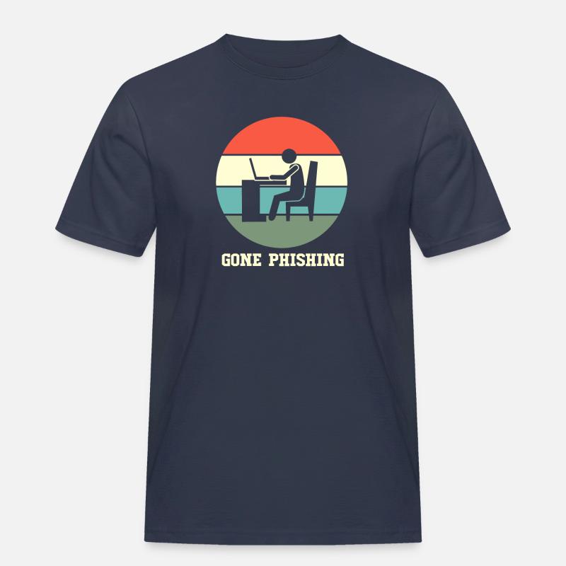 Cybersecurity Cyber Programmierer Hacker - Männer Workwear T-Shirt - Navy