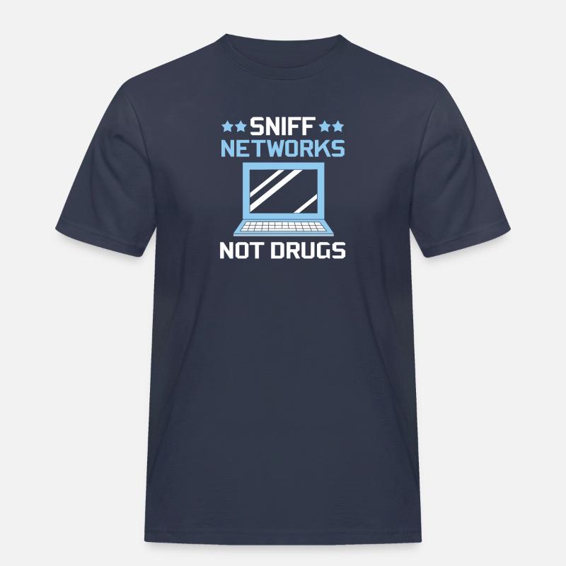 Cybersecurity Cyber Programmierer Hacker - Männer Workwear T-Shirt - Navy