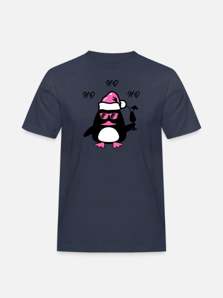 Beach Duck Christmas - Men's Workwear T-Shirt - navy
