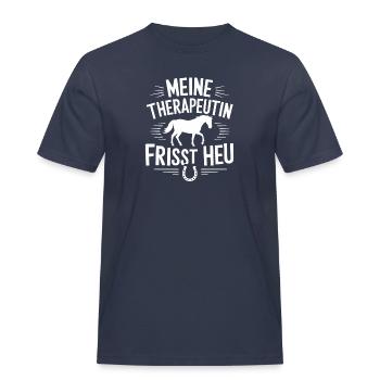 Reiterin Pferde Mädchen Reiten Pferdeliebhaber - Männer Workwear T-Shirt - Navy - Vorne - AI Model Male 178 light (178cm)
