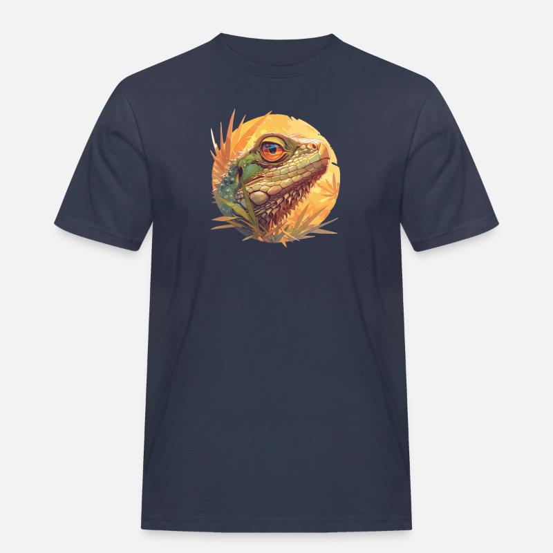 Eidechsen Eidechse - Männer Workwear T-Shirt - Navy