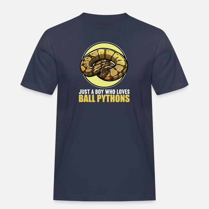 Ball Python Königspythons Königspython - Männer Workwear T-Shirt - Navy