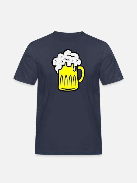 Bière 002 - T-shirt Workwear homme - bleu marine