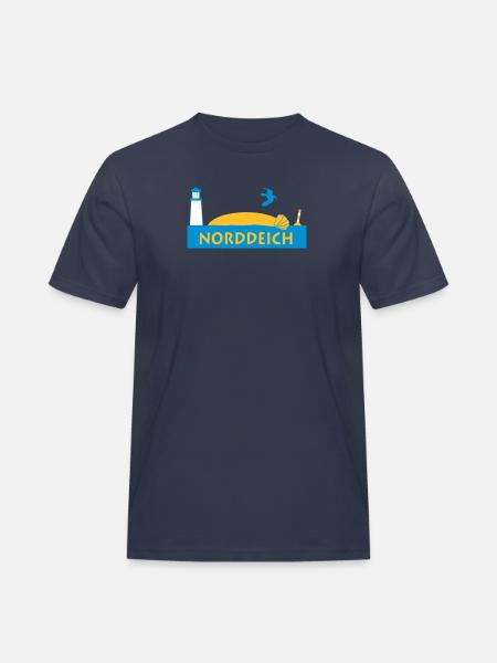 norddeich - Männer Workwear T-Shirt - Navy