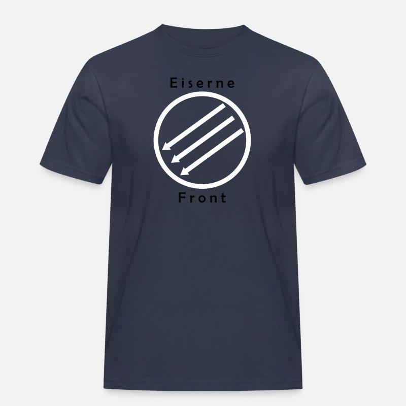 Eiserne Front - Drei Pfeile - Männer Workwear T-Shirt - Navy
