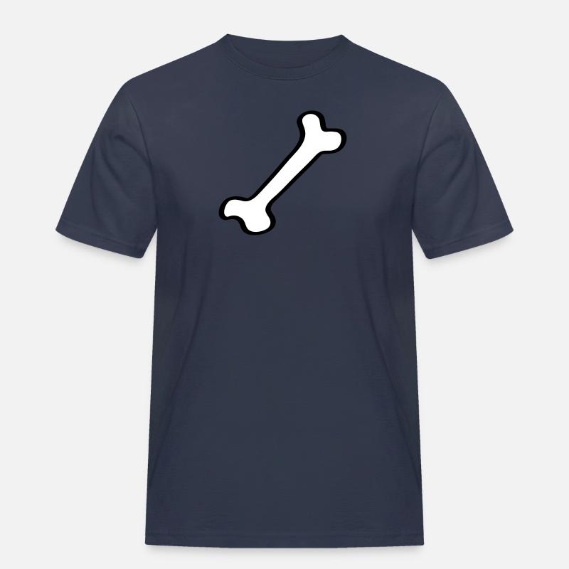 Knochen - Bone 2 - Männer Workwear T-Shirt - Navy
