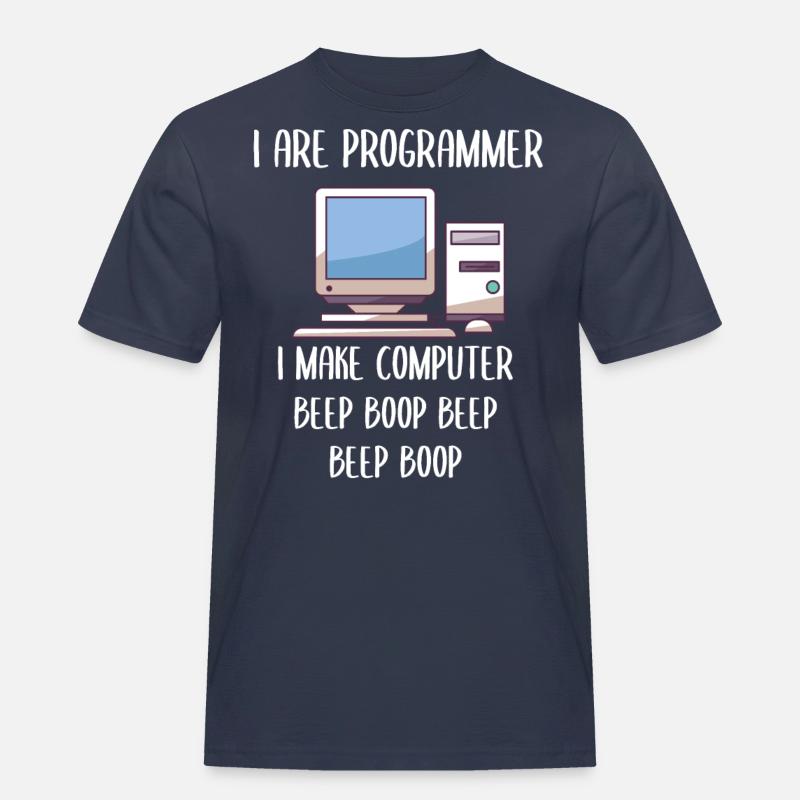 I Are Programmer Programming - Männer Workwear T-Shirt - Navy