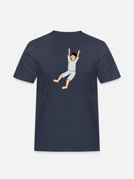 Man in pajamas - Men's Workwear T-Shirt - navy