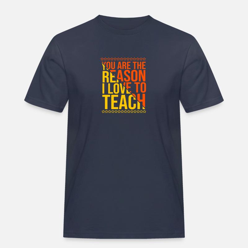 Lehrer der Mittelstufe - Männer Workwear T-Shirt - Navy