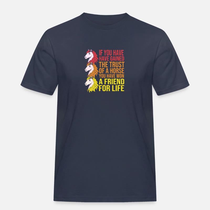 Springreiten Springpferd - Männer Workwear T-Shirt - Navy