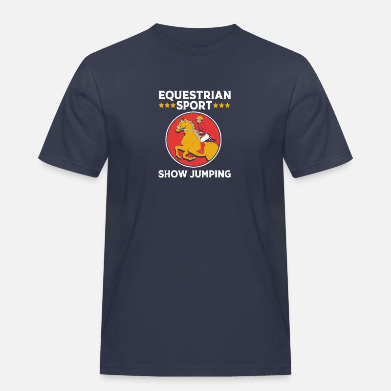 Springreiten Springpferd - Männer Workwear T-Shirt - Navy