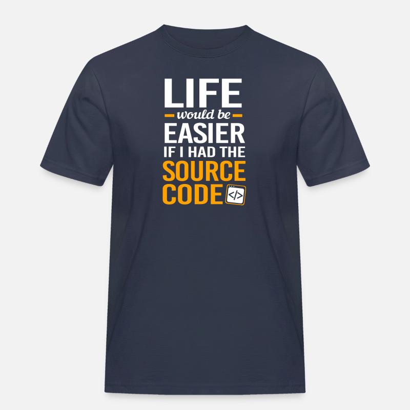 Cybersecurity Cyber Programmer Hacker - Men's Workwear T-Shirt - navy