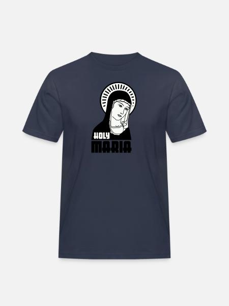 Holy Mary - Men's Workwear T-Shirt - navy