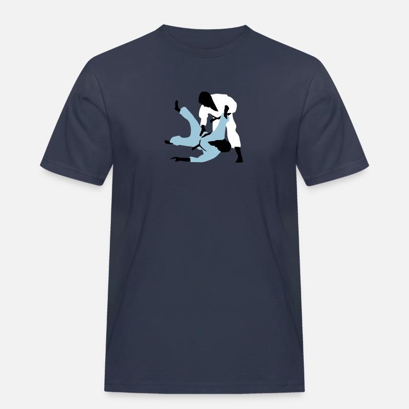 judo_a_3c - Männer Workwear T-Shirt - Navy
