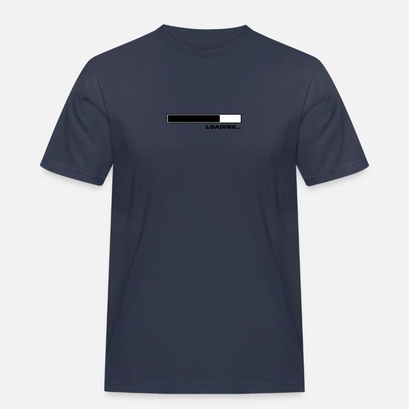 Loading Laden Ladebalken 2c - Männer Workwear T-Shirt - Navy