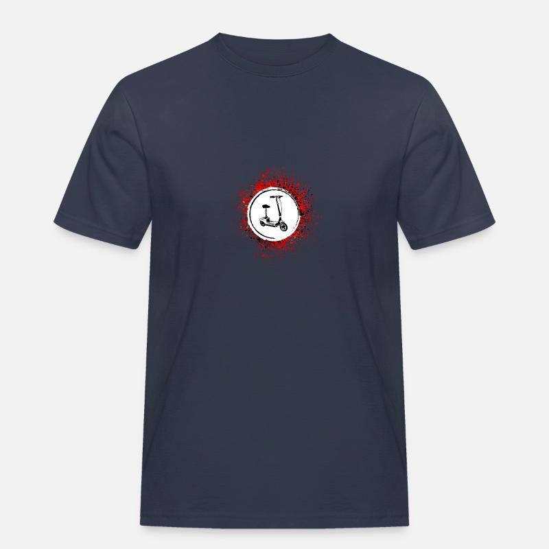E-roller Icon E Scooter - Männer Workwear T-Shirt - Navy
