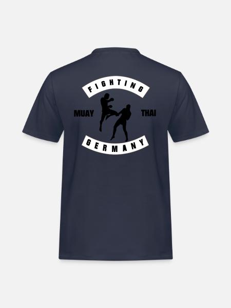 Germany Fighting - Männer Workwear T-Shirt - Navy