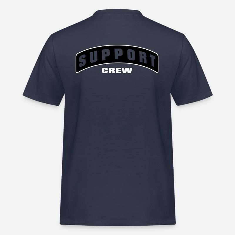 SUPPORT CREW PATCH - Männer Workwear T-Shirt - Navy