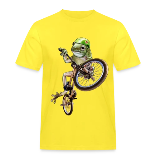 Grenouille BMX : Le Rider des Marais - T-shirt Workwear homme