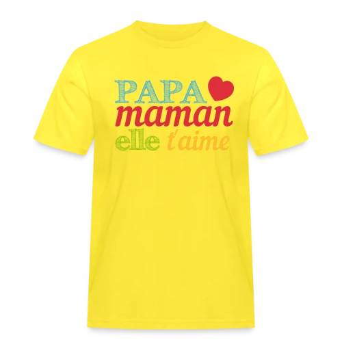 Bébé t'aime : Le message d'amour pour ma moitié - T-shirt Workwear homme