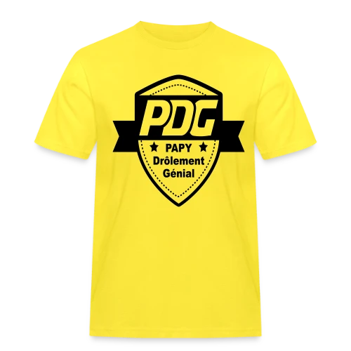 Papy PDG : Le Boss de la Famille - T-shirt Workwear homme